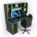 Геймерский стол ZEUS-Game Viking-4S (1600x800/850 мм) черно-зеленый Vi-4SBL фото