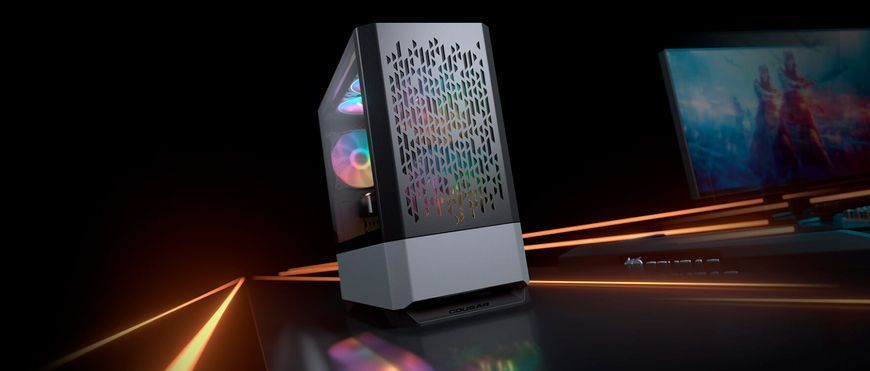 Ігровий корпус Mini Tower Cougar MG140 AIR RGB (Black) SKU MG140 AIR RGB (Black) фото