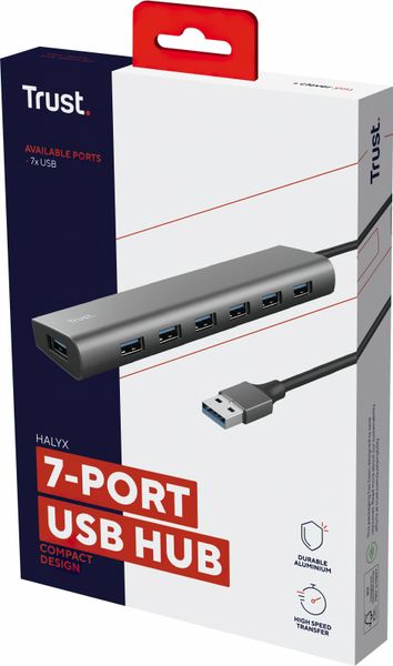 Trust USB-хаб DALYX 7-IN-1 USB-A 3.2 ALUMINIUM 24967_TRUST фото