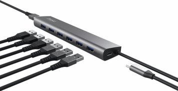 Trust USB-хаб DALYX 7-IN-1 USB-A 3.2 ALUMINIUM 24967_TRUST фото