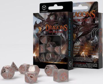 Набір кубиків Dragons Dice Set: Quartz (7) SDRA09 фото