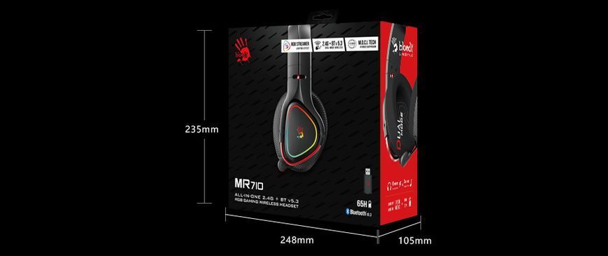 Игровые наушники Bloody MR720 (Black) 1606318 фото