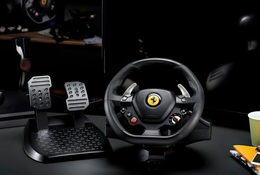 Руль и педали Thrustmaster T80 Ferrari 488 GTB Edition, PC/PS4/PS3/PS5 4160672 фото