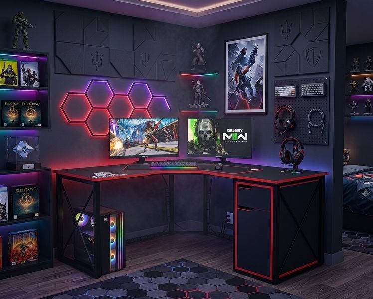 Геймерский стол ZEUS-Game REDLINE 56512 фото