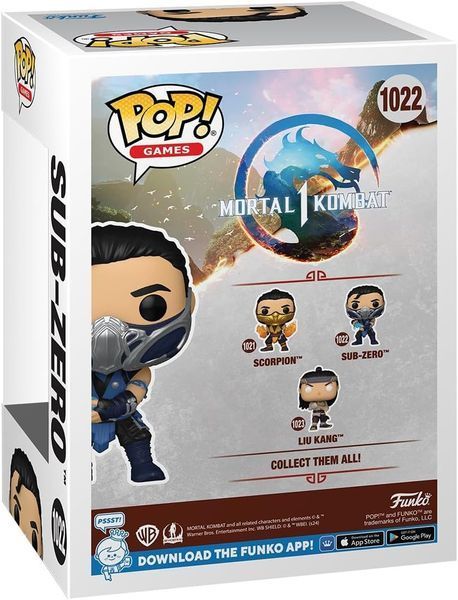 Саб-Зіро - Funko POP Games #1022: Mortal Kombat 1 - Sub Zero optfunko129 фото