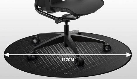 Коврик для кресла Trust Mika Round Mat Black 117 см 24134_TRUST фото