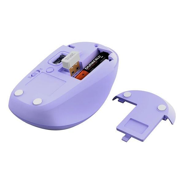 Миша Trust Yvi+ Compact Multi-Device, WL/BT/USB-A, фіолетовий 25583_TRUST фото