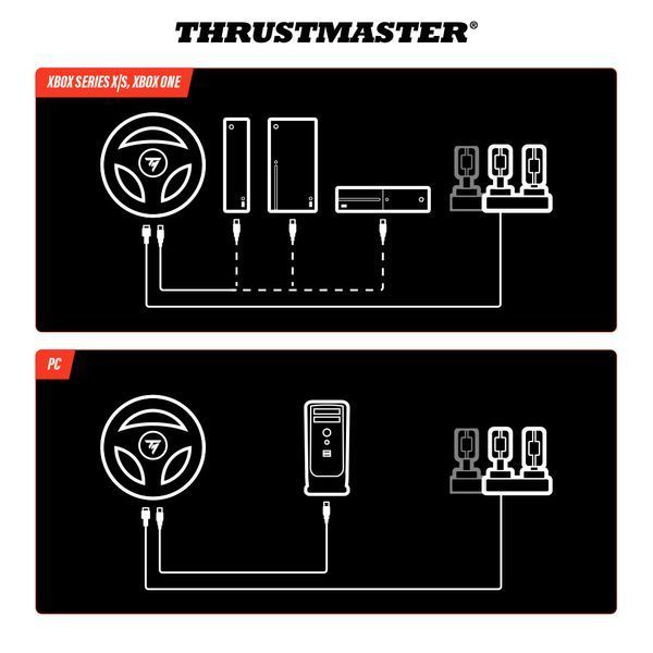 Кермо і педалі Thrustmaster T98-X FERRARI 296 GTS EU, PC/XBOX 4460297 фото