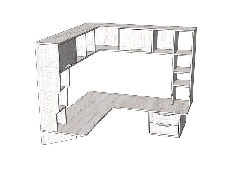 Геймерський стіл без ніжок ZEUS-Game LEVITATE 1400&times;1400 мм чорний LEV-2 фото