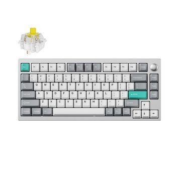 Клавіатура механічна Lemokey P1 Pro 84Key, Keychron Super Brown, WL/BT/USB-A, QMK/VIA, Hot-Swap, EN/UKR, RGB, Knob, Space Silver P1P-X3-UA фото