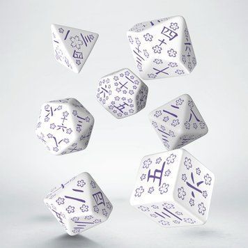 Набір кубиків Japanese Dice Set: Blue Star Lotus (7) SKAN02 фото