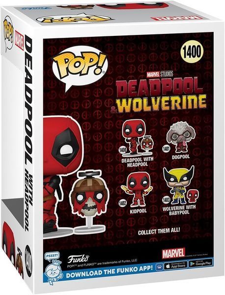 Дедпул с Хедпулом - Funko POP Marvel #1400: Deadpool & Wolverine optfunko093 фото
