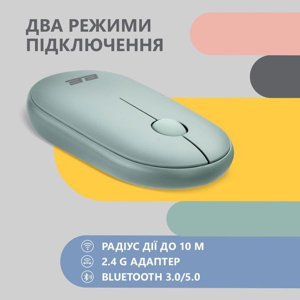Миша 2E MF300 Silent WL BT Ashen green 2E-MF300WGN фото