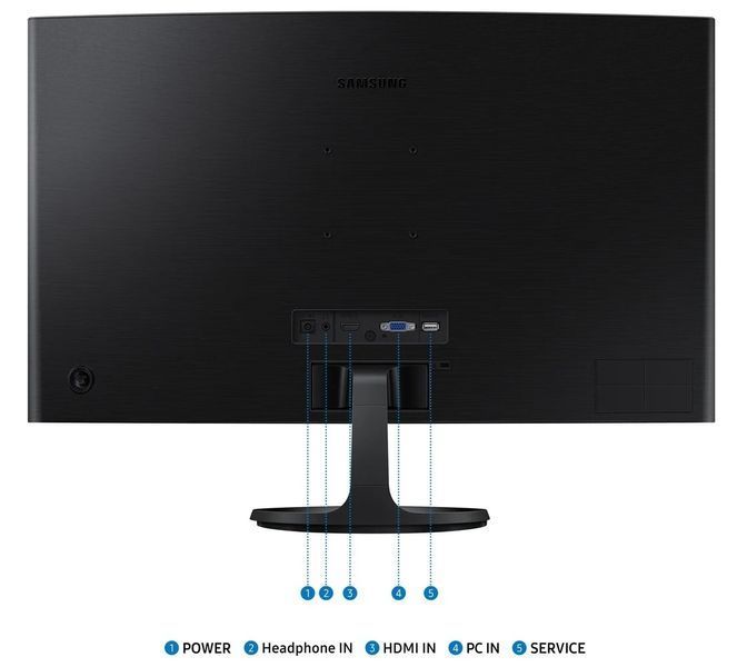 Монітор Samsung 27" S27D360 D-Sub, HDMI, VA, 100Hz, 4ms, CURVED LS27D360GAIXCI фото