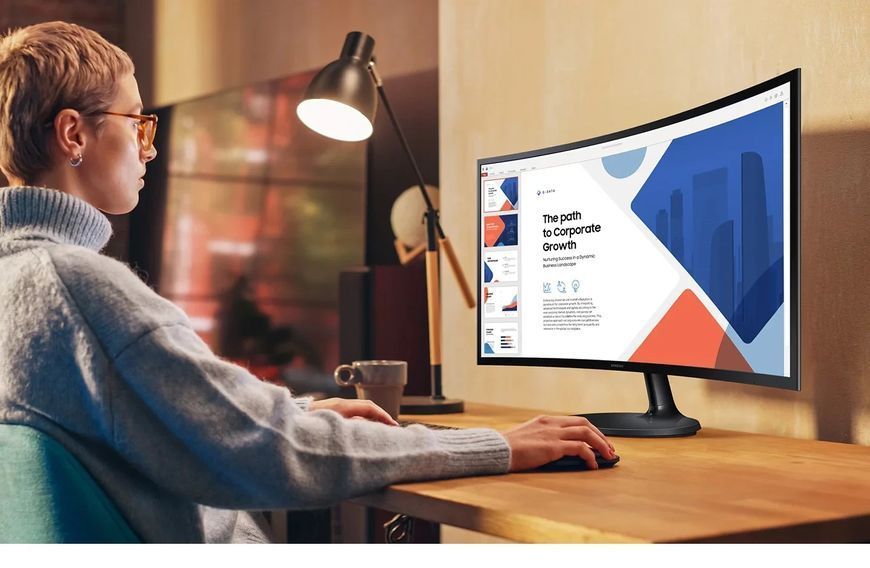 Монітор Samsung 27" S27D360 D-Sub, HDMI, VA, 100Hz, 4ms, CURVED LS27D360GAIXCI фото