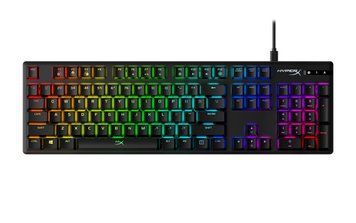 Клавіатура механічна HyperX Alloy Origins PBT 104key, Red, USB-A, EN/UA, RGB, чорний 639N3AA фото