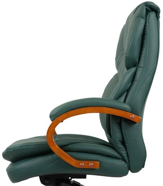 Крісло АКЛАС Флорида EX MB GB-233WW (Шкіра Lux LC Green) 163349 фото