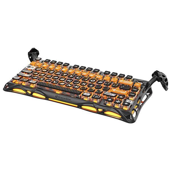 Клавиатура механическая GravaStar Mercury K1 Pro 80keys, GravaStar x Kailh Speedy Mint, BT/WL/USB, CyberFlare GS_K1_PRO_BO_BLK фото