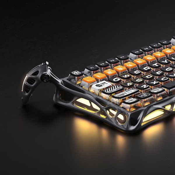 Клавиатура механическая GravaStar Mercury K1 Pro 80keys, GravaStar x Kailh Speedy Mint, BT/WL/USB, CyberFlare GS_K1_PRO_BO_BLK фото