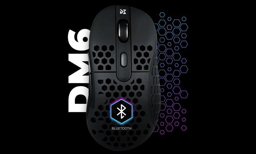 Миша ігрова Dream Machines DM6 HOLEY Trio Wireless Black DM6_HOLEY_TRIO фото