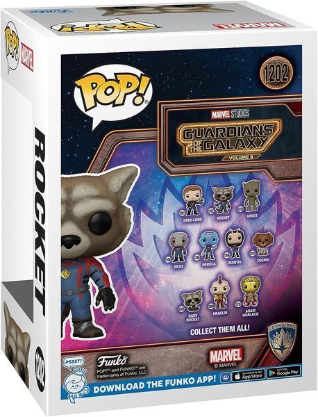 Єнот Ракета - Funko POP Marvel #1202: Guardians of the Galaxy 3 - Rocket optfunko060 фото