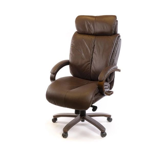 Крісло АКЛАС Арізона Soft EX MB Коричневий (Шкіра LC-K) 74982 фото