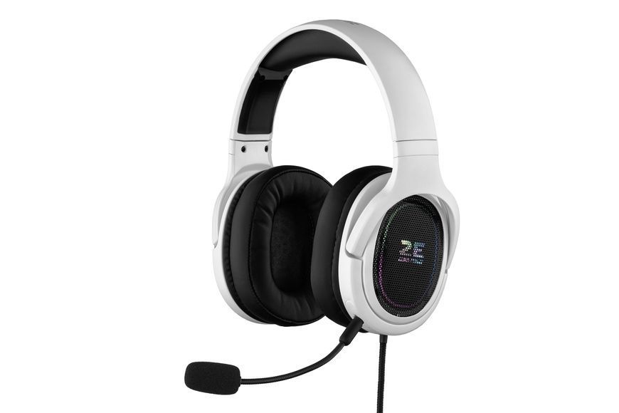 Гарнитура игровая 2E GAMING HG330, 7.1, USB-A, RGB, 2 м, белая 2E-HG330WT-7.1 фото