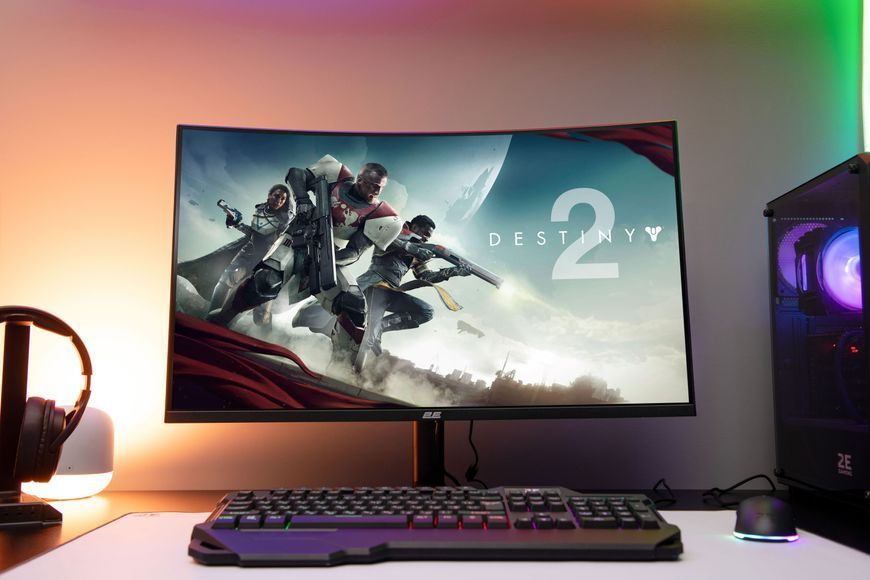 Монітор 2E GAMING 34" G3424B 2xHDMI, DP, VA, 3440x1440, 180Hz, 1ms, NTSC 85%, CURVED, FreeSync, HAS 2E-G3223B-01.UA фото
