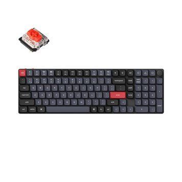 Клавіатура механічна Keychron K17 PRO 100Key, Gateron MX 2.0 Red, WL/BT/USB-A, QMK, White Led, чорний в центрі K17P-A1-UA фото