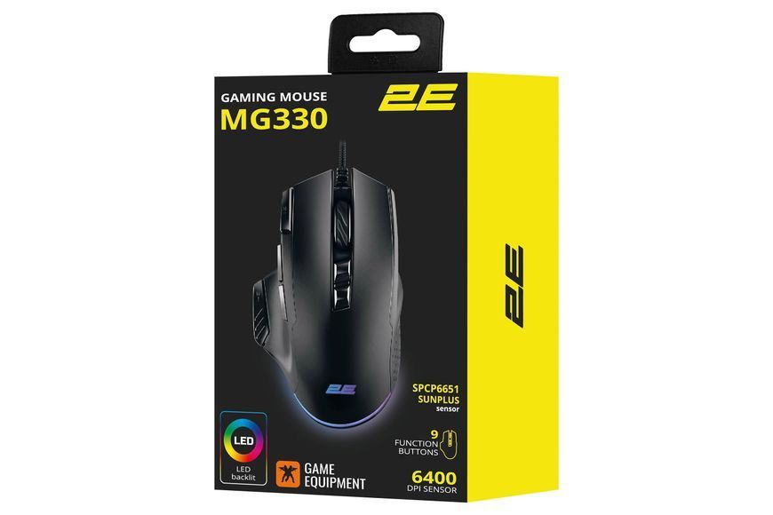 Ігрова миша 2E GAMING MG330 RGB USB Black 2E-MG330UB фото