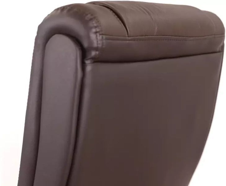 Крісло АКЛАС Гаспар ЕХ МB (Шкіра LC-K Dark brown/PU Dark brown) 13277 фото