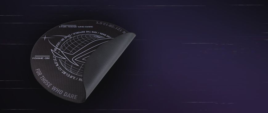 Коврик для крісла ASUS ROG Cosmic Mat, 1170х1170х4мм, чорний 90GC01E0-BGW000 фото