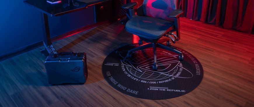 Коврик для крісла ASUS ROG Cosmic Mat, 1170х1170х4мм, чорний 90GC01E0-BGW000 фото