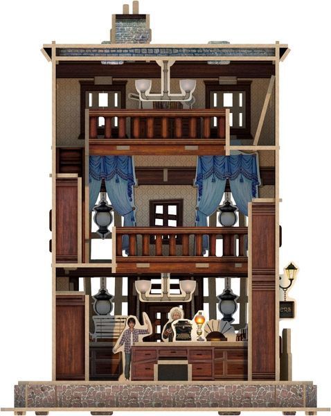 Крамниця чарівних паличок Олівандера Пазл 3D (Ollivander Wand Shop Set 3D puzzle) opt4dpuz004 фото