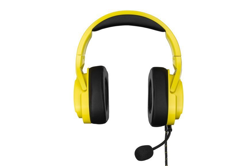 Гарнитура игровая 2E GAMING HG340, mini-jack/dual 3.5 мм, RGB, 2 м, жёлтая 2E-HG340YW фото