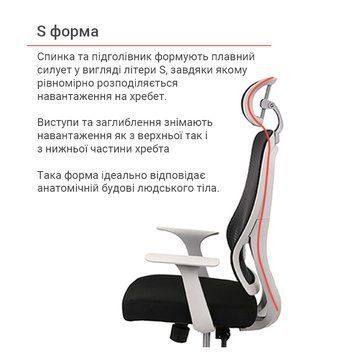 Крісло АКЛАС Одрі HR ANF Чорний (Чорний/Чорний) 146687 фото