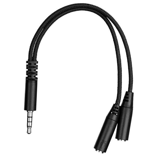 Гарнитура игровая 2E GAMING HG340, mini-jack/dual 3.5 мм, RGB, 2 м, чёрная 2E-HG340BK фото