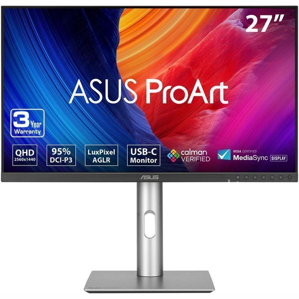 Монитор Asus 27" ProArt PA278CFRV HDMI, 2xDP, USB-C, 3xUSB, MM, IPS, 2560x1440, 100Гц, 5мс, DCI-P3 95%, AdaptiveSync, Pivot, HDR400 90LM06Q0-B01M70 фото