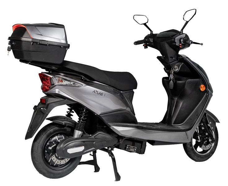 Електроскутер Atlas Pegas box 1500W Сірий 2323747164 фото