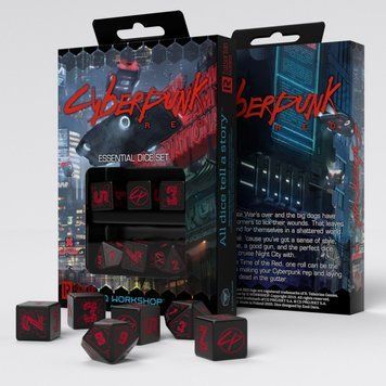 Набір кубиків Cyberpunk Red: Night City Essential Set (6) SCPE01 фото