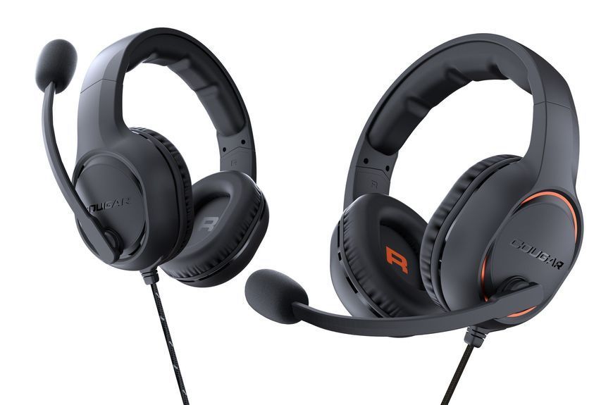 Гарнитура проводная игровая Cougar HX330 Black/Orange 1605004 фото