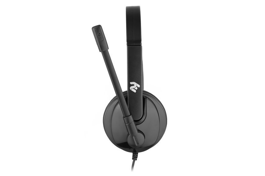 Гарнитура ПК моно On-ear 2E CH12 mini-jack, omni-mic, 1.2 м, чёрная 2E-CH12MJ фото