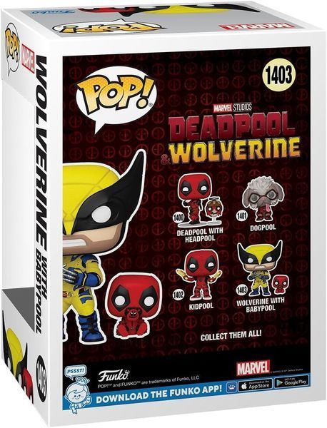 Росомаха с Бебипулом - Funko POP Marvel #1403: Deadpool & Wolverine optfunko094 фото