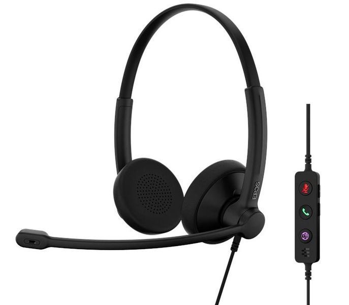 Гарнітура комп'ютерна стерео On-Ear EPOS IMPACT 100 MS, USB C + A, Microsoft Teams, односпрямований, 2м, Чорний 1001421 фото
