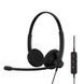 Гарнітура комп'ютерна стерео On-Ear EPOS IMPACT 100 MS, USB C + A, Microsoft Teams, односпрямований, 2м, Чорний 1001421 фото 1