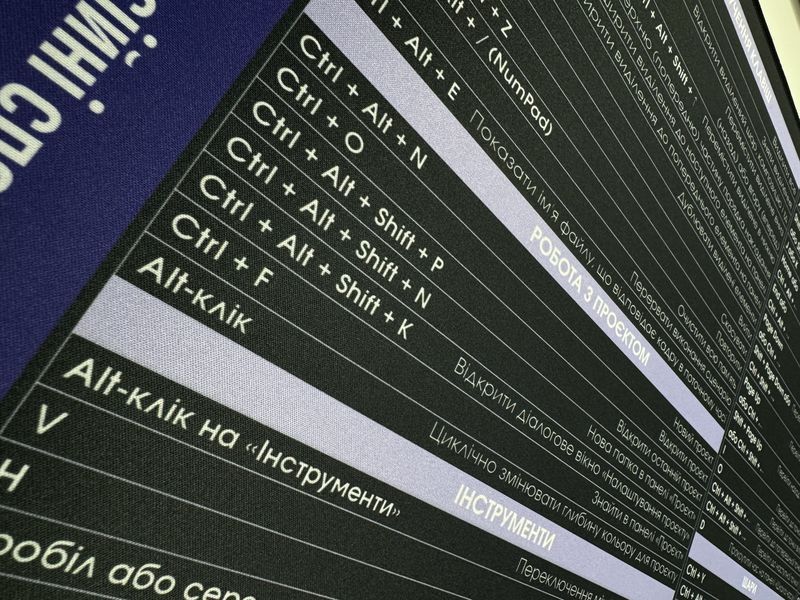 Большой коврик для мышки WorkPlaceShop Сочетание клавиш для After Effects 672226091 фото