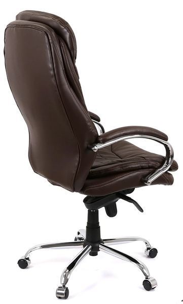 Крісло АКЛАС Валенсія Soft CH MB (Шкіра LC-K Dark brown/PU Dark brown) 76464 фото