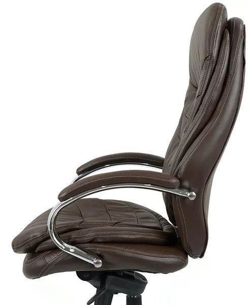 Крісло АКЛАС Валенсія Soft CH MB (Шкіра LC-K Dark brown/PU Dark brown) 76464 фото