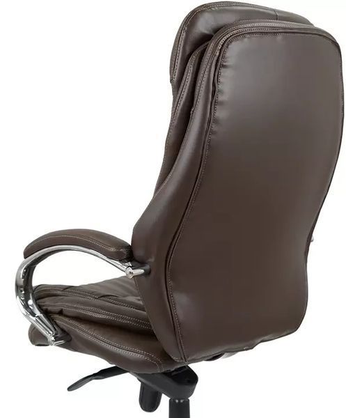 Крісло АКЛАС Валенсія Soft CH MB (Шкіра LC-K Dark brown/PU Dark brown) 76464 фото