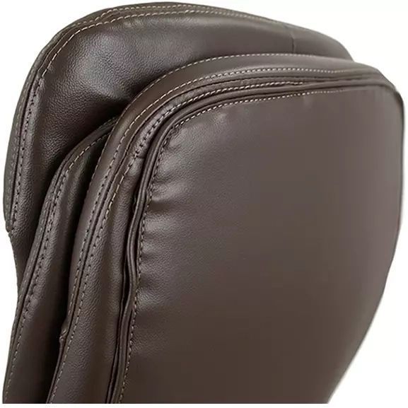 Крісло АКЛАС Валенсія Soft CH MB (Шкіра LC-K Dark brown/PU Dark brown) 76464 фото